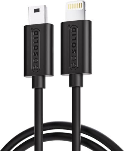 GO SOLID! Ladekabel Micro-USB auf Lightning - Schwarz