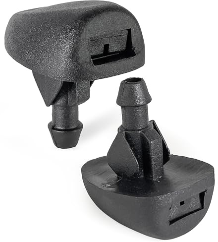 Click&Fit 2 Stück Scheibenwaschdüsen kompatibel mit Citroën C1 C2 C3 C4 Jumpy Space Tour, Peugeot 106 107 205 207 306 Expert Traveller, Opel Vivaro, Zafira Live, Fiat Scudo Talento