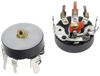 10Pcs 10K RV12MM Gerade Winkel Radio Potentiometer RV12 B503 B103 B10K B50K Power Verstärker Volumen Potentiometer Mit schalter (Color : B10K 103)