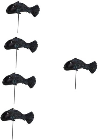 Supvox 5stücke Fish Resin Stake Vivid Garden Fish Decor Für Garten Und Teich Langlebige -fischskulptur Garten Und Hofdekoration Hochwertiger Außenbereich Schmuck