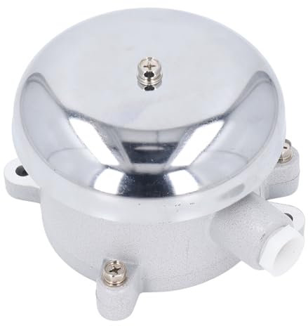 Campanello Elettrico per Allarme Antincendio in Lega di Alluminio, Antideflagrante, con Suono Forte, per Evacuazione di Emergenza, con Design Impermeabile IP54. (220V)