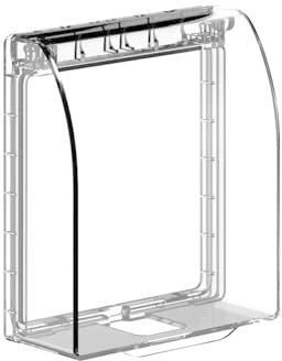 Steckdosenabdeckung, Wasserdichte Schalter Abdeckung Steckdosens Stecker Box, ohne Bohren für Badezimmer, Zuhause, Draußen [Transparent, 10.5 * 11.8 * 4.5cm]