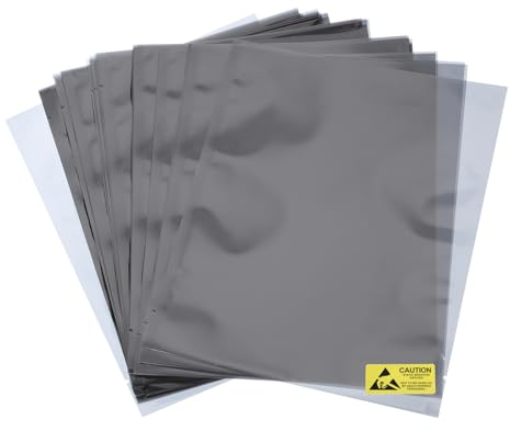 QUARKZMAN 50 Piezas Bolsas Antiestáticas Bolsa de Blindaje ESD Bolsa Plana de Apertura Superior Anti Estática para Dispositivos Electrónicos 6x8 Pulgadas (150x200mm)