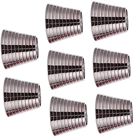 Baluue 8stücke Haarspangenclip Mit Runden Manschetten Für Pferdeschwanzhalter Haarschmuck Aus Simulation Metall Leicht Und Angenehm Zu Tragen