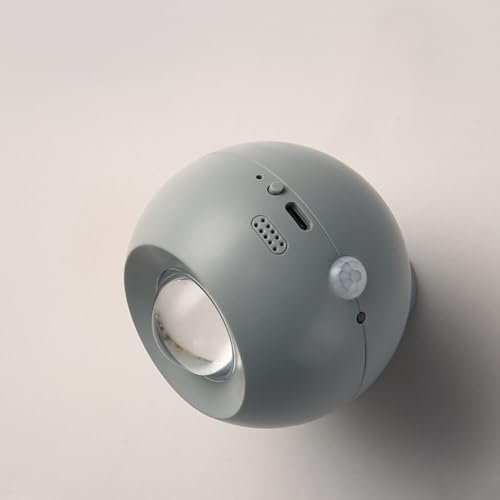 AoLa LED Wandleuchte Innen mit Bewegungsmelder USB Aufladbare Wandlampe 3W mit Akku dimmbar 3 Farbmodi Nachttischlampe 360° drehbare Magnetische Kabelloses Nachtlicht für Wohnzimmer Schlafzimmer Flur.