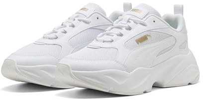 PUMA Scarpe da Ginnastica Cassia 2.0 da Donna, Bianco Oro Bianco, 37, Puma Bianco PUMA Oro PUMA Bianco, 37 EU