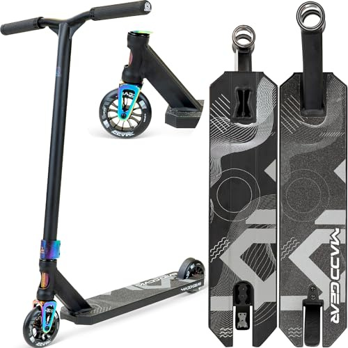 Trottinette Pro Stunt pour enfants et adolescents de 8 à 12 ans, légère et durable, pour skatepark et rue, montage facile, Madd Gear MG 5 Axion