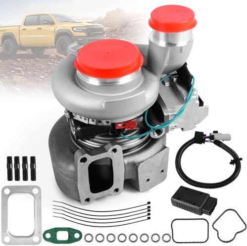 DOFOCH HE300VG Turbocharger Assembly with Turbo Actuator 68321378AA For 2013-2018 Dodge Ram 2500 3500 6.7L Holset ISB Diesel, Replaces# 68321377AA 68212739AA 68481772AA 5601240NX 5326055HX 5494878RX