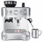 Aptliton Bean to Cup Coffee Machine - Coffee Maker with Grinder and Milk Frother, 15 Bar Italian Pump - Barista Express with 2 Capacity Options for Espresso, Cappuccino & Latte