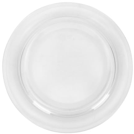 CLISPEED Glas Mikrowellenteller 27cm Aus Dickem Glas Mikrowellen Drehteller Ersatz Glatt Für Mikrowelle Zubehör