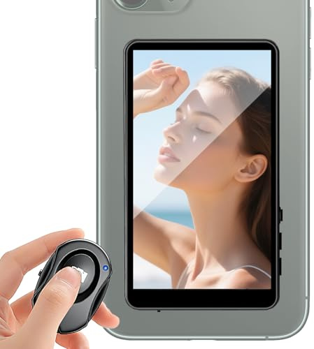 Tewzafiya - Monitor de cámara trasera para cámara trasera selfie para transmisión en directo - Accesorios móviles para vídeo Vlog Photo con Smartphone en interior exterior
