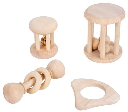 Giocattoli per Conigli - Giocattoli da Masticare in Legno per Denti - Forniture per Animali Gioco Interattivo Roditori Esercizio Allenamento - Casa Gabbia Giardino