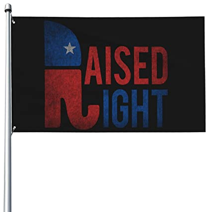 Bandera 90X150cm, Republicano de la época de la derecha criado Reforzada Flags Resistente a la Intemperie Banderin para Exterior Procesión Cumpleaños