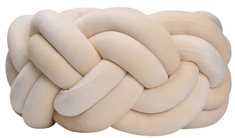 XIUsheUA Cuscino annodato a mano Cuscino annodato a mano da 300/400 cm, protezione decorativa con treccia for cuscino(Khaki 2,400cm-157inch)