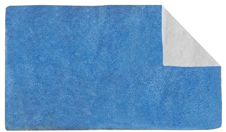 Filtro campana extractora Relaxdays, 1x2 m, universal, recortable, cocina, poliéster, blanco/azul