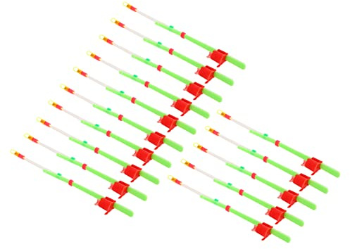Keenso 15 Pièces de Canne à Pêche sur Glace, Ensemble de Pointes de Canne en Plastique à Double épaississement, Pointe de à Pêche d'hiver Légère, étanche et Flexible pour Les Pêcheurs sur Glace en