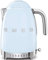 Smeg, Bouilloire à Température Variable KLF04PBEU 1,7 L, Plusieurs Température, Filtre Anticalcaire Lavable, Arrêt Automatique de Sécurité, Indicateur Niveau d'Eau, Range Câble, 2400W, Bleu Azur