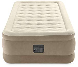 Intex 64426 Materasso Singolo Ultra Plush Dura Beam, con Tecnologia Fiber-Tech e Pompa Elettrica Incorporata, 99 x 191 x 46 cm