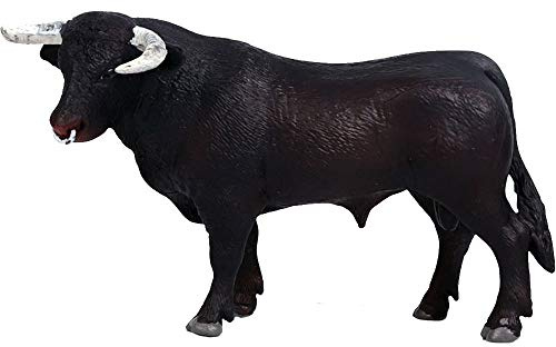 FLORMOON Toro nero Figurine Realistico Giocattolo Toro Figura animale Giocattoli educativi precoci Progetto di scienze Natale Regalo di compleanno per bambini