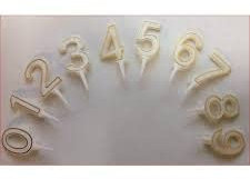 floral, gold color number without cake base, pack of 100 pcs (9)