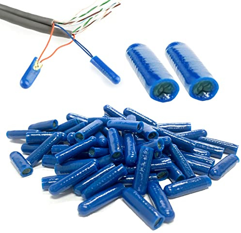 Connettori di filo riempiti di gel tipo B - Giuntura del fagiolo del cavo di allarme del telefono del silicone per l'applicazione di bassa tensione, blu (1000 PCS)