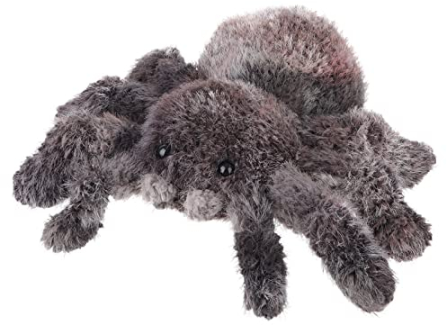 Apricot Lamb Spinne Plüschtiere für Kinder, weiche niedliche Kuscheltier für Baby Mädchen und Jungen, Flauschige Spinne Schwarz 20 cm