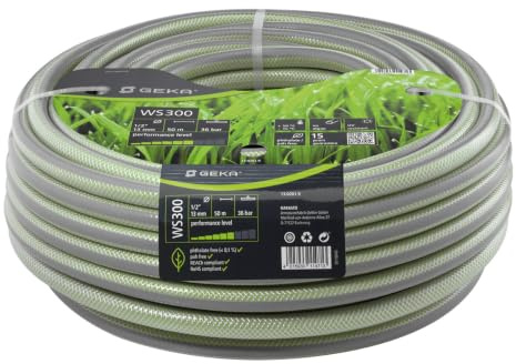 GEKA Plus WS300 Tuyau d'arrosage Longueur env. 50 m, construction de tuyau 4 couches, matériaux de haute qualité, résistant à la pression et indéformable 13.0201.9