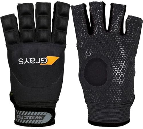 GRAYS Anatomischer Hockey-Handschuh für Linkshänder, Schwarz, Größe S