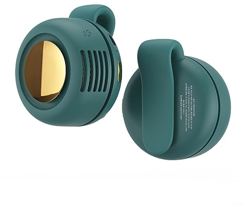 RANRAO Persönlicher Ventilator unter dem Hemd, Whirlwind-Halsventilator, 900 mAh, Mini-Größe, tragbar, freihändig, wiederaufladbar, Kühlventilatoren