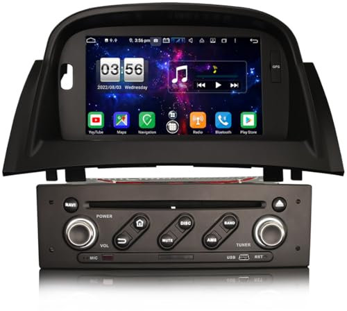 8 Core Android 13 Autoradio Navigatore per Renault Megane II Bluetooth Wifi SWC DAB+ GPS SatNav DVR IPS DVB-T2 4GB RAM +64GB ROM