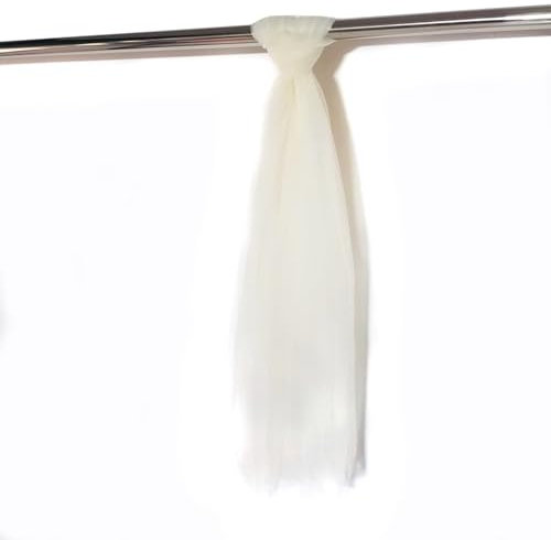 Whakano 1 m Organza Fabrics for Sewing, Sold by the Metre, Chiffon Fabric, 160 cm Wide, Soft and Fine Transparent Fabric, Tulle, Decorative Fabric for Sewing Crafts, Curtain Curtains, Costume Dress,