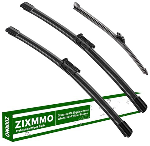 3 Factory Wiper Blades Replacement for 2024 2023 2022 2021-2016 Volvo XC90 2024 2023-2019 XC40 2021 2020-2017 V90, Original Equipment Windshield Wiper Blades Set - 24/20/14(Set of 3) Top Lock