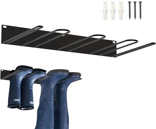 Schuhregal Metall, Schuhhalter Wand, Stiefelaufhänger, Wandhalterung, Schuhregal Für Stiefel, Robustes Metall, Cowboystiefel-Organizer, Hohe Stiefel Organizer Für 2 Paar