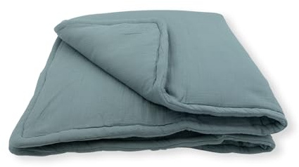 Zwergensache Krabbeldecke, Babydecke, Spieldecke | 110x110cm | extrem weich und kuschelig (Mint)
