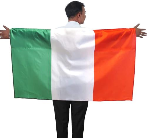 Sonia Originelli Fan Poncho Italien - Umhang Flagge Fußball Fanartikel EM WM Karneval JGA