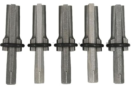 INF 5er-Pack Treibkeil zum Spalten von Steinen 18mm, für Granit, Marmor und Beton, Steinkeile zum Steinespalten, Chrom/Vanadium-Legierungsstahl, 10,5 × 1,8 cm