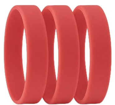 Set 10, 30, 50, 100, 200, 500, 1000 Braccialetti in silicone personalizzabili e colorati, 200x12x2 mm, Personalizzati con testo in serigrafia | Disponibili in 8 colorazioni