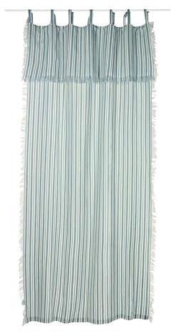 Loberon Gardine Anjoutey, blau/weiß