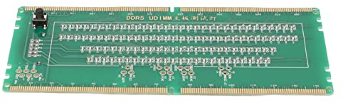 DDR5 Desktop Mainboard Test Card, Desktop Pc Server Memory Ram Module with Light Emitting Diodes DDR5 Memory Tester Mainboard Maintenance Test Card Computer Memory Slot Tester