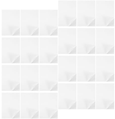 Lurrose Selbstklebendes Schreibpapier 100 Etiketten Mattes Stickerpapier Stickerdruckerpapier Bürobedarf