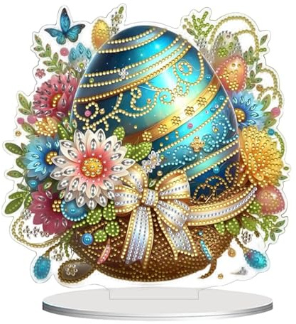 Generisch Osterhase Kaninchen Diamant Painting, Diamant Painting Ostern Osterei Set, Frühling Dekoration, Osterhasen Malerei Basteln GeschenK