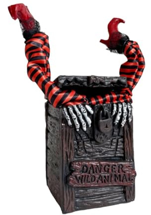 MotiveTech Halloween Decoration Electric Garden Statue Spooky Ornament with And Sudden Movements Suitable for Horror Theme Parks And Cor, Multi, Legs 14.5x23x37cm