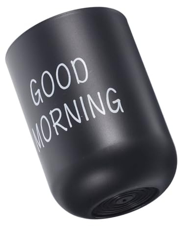 ROMISBABA Vaso para Cepillo Dientes Plástico Negro Irrompible Reutilizable Lavabo Baño Multifuncional Porta Cepillos Higiene Oral Compacto