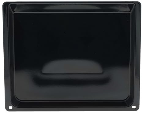 Masterpart Cooker Oven Grill Pan, Enamel Baking Tray Drip Pan, 465 x 375 x 39mm, Black, to Fit Neff B57, B58, C15, C17, C27 Cookers & Ovens 11029049
