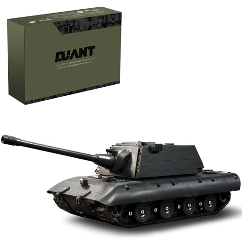 DUANT E-100 Schwerer Panzer Klemmbausteine Bausatz, 1883 Stück Germanische Militärfahrzeug Bausteine Modell, Baugeschenke für Hobbyisten und Erwachsene