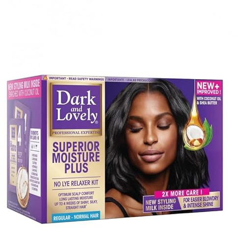 Dark And Lovely Superior Moisture Plus No-Lye Hair Relaxer Kit