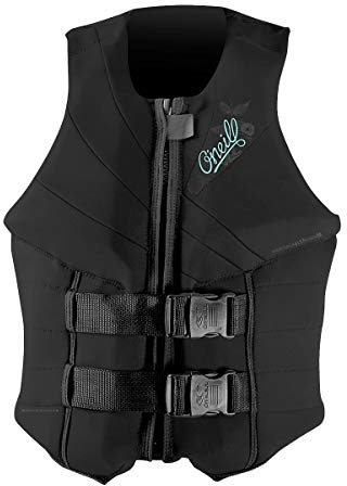 O'Neill Women's Siren USCG Life Vest, Black/Black/Black, 6