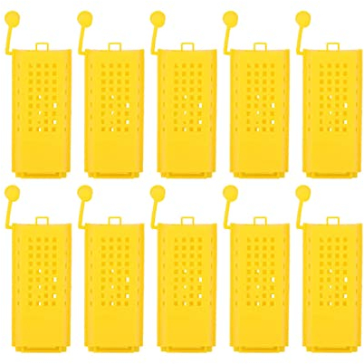 Zerodis 10Pcs Bienenkönigin Aufzucht Käfige Insektenbox Kunststoff Imkerei-Ausrüstung für Bienenzucht & Imkerei-Werkzeuge