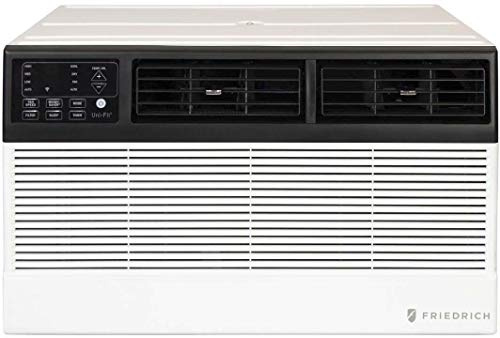 UET08A11A Smart Thru-the-Wall Air Conditioner with 8000 Cooling BTU Capacity 4200 BTU Heating Capacity Quietmaster Technology and 4 Fan Speed in White