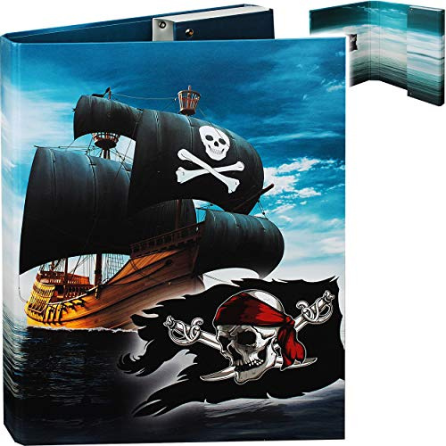 alles-meine.de GmbH großer A4 - Heftordner/Heftbox/Sammelordner - Pirat - Piratenschiff - Aktenordner - für Hefte - Zeichnungen - Dokumente - Sammelmappe / 5,5 cm breit - Hef..